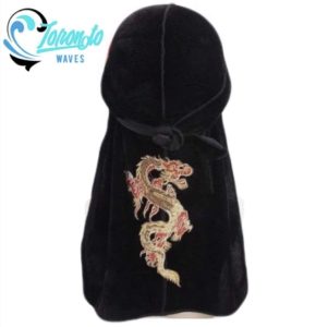 TorontoWaves™ Embroidered Dragon Velvet Du-Rag (6 Colours)
